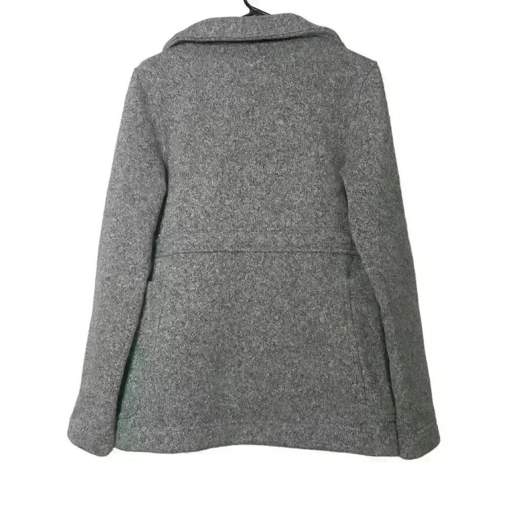 Patagonia Better Sweater woman’s Peacoat Fleece Coat Gray Buttons Sz Medium - Picture 4 of 10